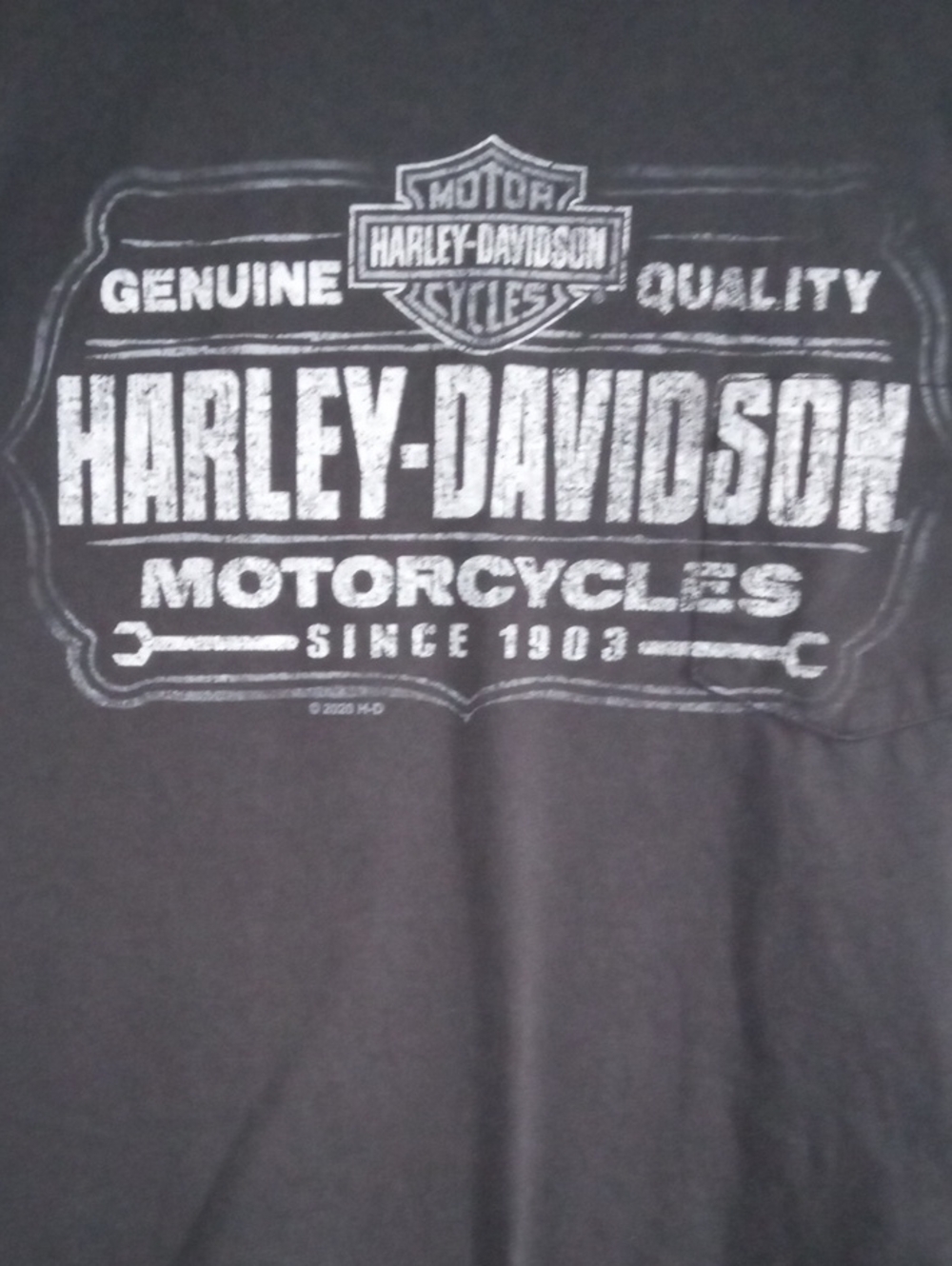 Harley-Davidson Black Short Sleeve Pocket Tee Shirt Men’s Large